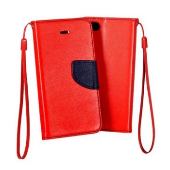 Xiaomi Mi 10T / Mi 10T Pro telefon tok, könyvtok, oldalra nyíló tok, mágnesesen záródó, piros-sötétkék, Fancy kép