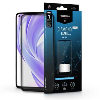 Xiaomi Mi 11 Lite LTE/11 Lite 5G edzett üveg képernyővédő fólia - MyScreen Protector Diamond Glass Lite Edge2.5D Full Glue - fekete kép