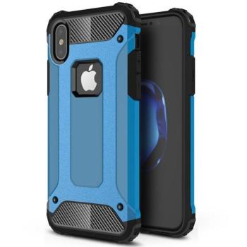 Xiaomi Mi 9 Pro / 9 Pro 5G, Műanyag hátlap védőtok, Defender, fémhatású, világoskék kép