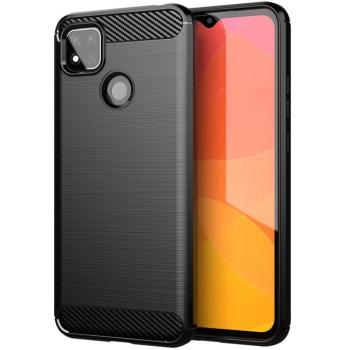 Xiaomi Mi 9 Pro / 9 Pro 5G, Szilikon tok, közepesen ütésálló, szálcsiszolt, karbon minta, fekete kép