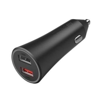 Xiaomi Mi autós szivargyújtó gyorstöltő töltő, 2xUSB, 37W, fekete, GDS4147GL kép