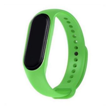 Xiaomi Mi Band 5 / Mi Band 6 / Mi Smart Band 7, szilikon pótszíj, állítható, Devia Delux Sport, világoszöld kép
