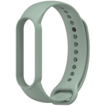 Xiaomi Mi Band 5 / Mi Band 6 / Mi Smart Band 7, szilikon pótszíj, állítható, TP IconBand, olive-zöld kép