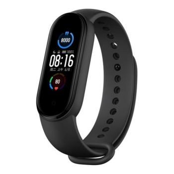 Xiaomi Mi Band 5 / Mi Band 6, szilikon pótszíj, állítható, Devia Delux Sport, fekete kép