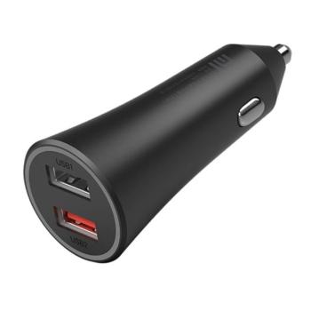 XIAOMI MI CAR autós töltő 2 USB aljzat (5V / 3000mA, 37W, gyorstöltés támogatás) FEKETE CAT S60, Apple iPhone 7 4.7, Apple iPhone 7 Plus 5.5, Evolveo Strongphone Q5, Blackberry DTEK50 , HTC Des kép