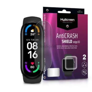 Xiaomi Mi Smart Band 5/Mi Smart Band 6 ütésálló képernyővédő fólia - MyScreen Protector AntiCrash Shield Edge3D - 2 db/csomag - átlátszó kép