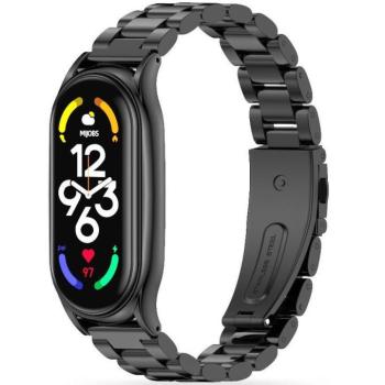 Xiaomi Mi Smart Band 7, fém pótszíj, TP Stainless, fekete kép