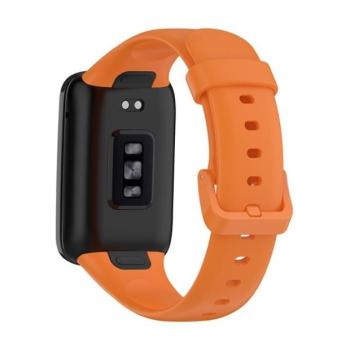 Xiaomi Mi Smart Band 7 Pro, szilikon pótszíj, állítható, narancssárga kép