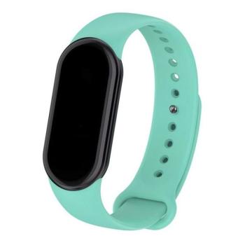 Xiaomi Mi Smart Band 8 / 9, szilikon pótszíj, állítható, Devia Delux Sport, menta kép