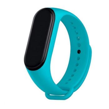 Xiaomi Mi Smart Band 8 / 9, szilikon pótszíj, állítható, Devia Delux Sport, világoskék kép