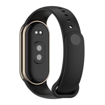 Xiaomi Mi Smart Band 8 / 9, szilikon pótszíj, állítható, fekete kép