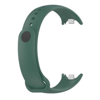 Xiaomi Mi Smart Band 8 / 9, szilikon pótszíj, állítható, sötétzöld kép
