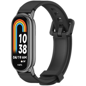 Xiaomi Mi Smart Band 8 / 9, szilikon pótszíj, állítható, TP IconBand Pro, fekete kép