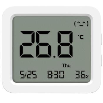 Xiaomi Mi Temperature and Humidity Monitor 3 hőmérséklet és páratartalom mérő, fehér kép