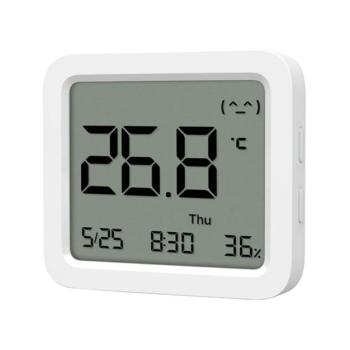 XIAOMI MI Temperature and Humidity Monitor 3 Mini okos hőmérő és páratartalom érzékelő (Bluetooth) FEHÉR kép
