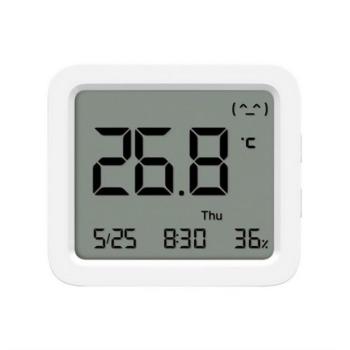XIAOMI MI Temperature and Humidity Monitor 3 okos hőmérő és páratartalom érzékelő (Bluetooth) FEHÉR kép