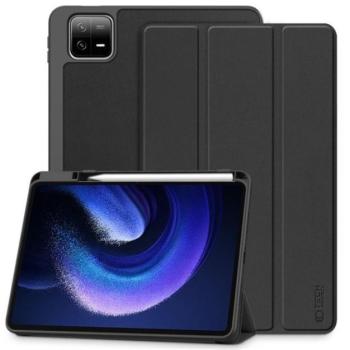 Xiaomi Pad 6 (11.0) / Pad 6 Pro (11.0), mappa tok, közepesen ütésálló, érintőceruza tartóval, Trifold, TP SC Pen, fekete kép