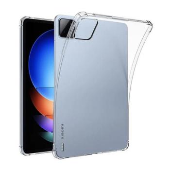 Xiaomi Pad 6S Pro (12.4), Szilikon tok, közepesen ütésálló, légpárnás sarok, átlátszó kép