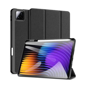 Xiaomi Pad 7 (11.2) / Pad 7 Pro (11.2), mappa tok, Trifold, érintőceruza tartó, Dux Ducis Domo, fekete kép