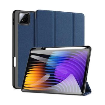 Xiaomi Pad 7 (11.2) / Pad 7 Pro (11.2), mappa tok, Trifold, érintőceruza tartó, Dux Ducis Domo, sötétkék kép