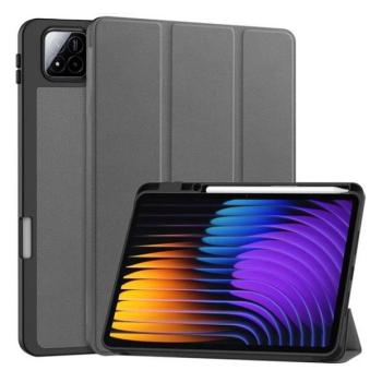 Xiaomi Pad 7 (11.2) / Pad 7 Pro (11.2), mappa tok, Trifold, érintőceruza tartó, sötétszürke kép