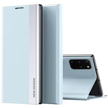 Xiaomi Poco X4 Pro 5G, Oldalra nyíló tok, stand, Wooze Silver Line, világoskék kép