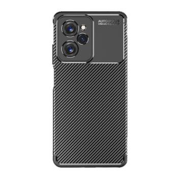 Xiaomi Poco X5 Pro 5G, Szilikon tok, közepesen ütésálló, légpárnás sarok, karbon minta, fekete kép