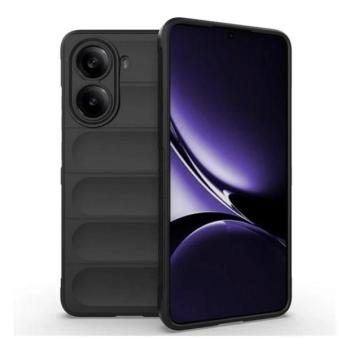 Xiaomi Poco X7 Pro, Szilikon tok, közepesen ütésálló, 3D minta, fekete kép