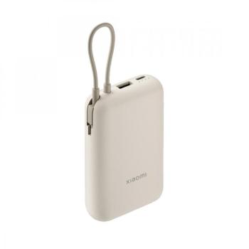 Xiaomi Power Bank 10000mAh beépített usb-c kábel bézs BHR9072 kép