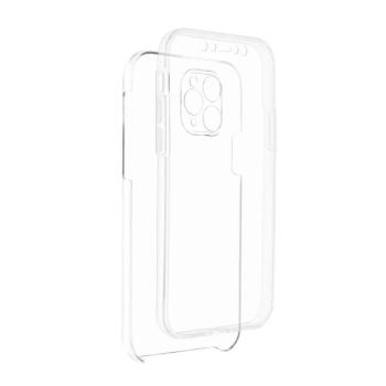 Xiaomi Redmi 10A elő + hátlapi tok, PC + TPU, átlátszó, 360° kép