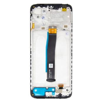 Xiaomi Redmi 10C gyári LCD kijelző kerettel, fekete (Service Pack) kép