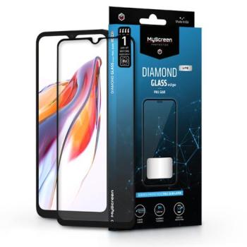 Xiaomi Redmi 12C/Redmi 11A edzett üveg képernyővédő fólia - MyScreen Protector Diamond Glass Lite Edge2.5D Full Glue - fekete kép