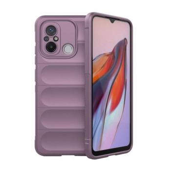 Xiaomi Redmi 12C, Szilikon tok, közepesen ütésálló, 3D minta, lila kép