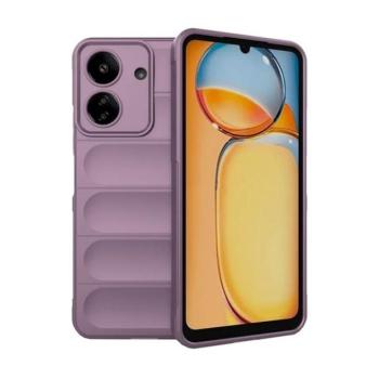 Xiaomi Redmi 13C 4G / Poco C65, Szilikon tok, közepesen ütésálló, 3D minta, lila kép