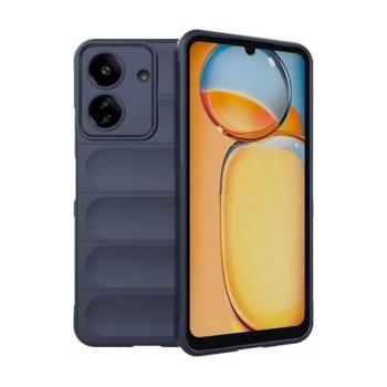 Xiaomi Redmi 13C 4G / Poco C65, Szilikon tok, közepesen ütésálló, 3D minta, sötétkék kép