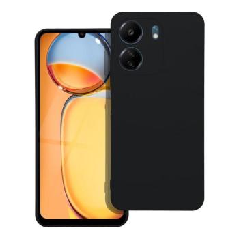 Xiaomi Redmi 13C 4G szilikon tok, matt, velúr belső, fekete, Silicone kép
