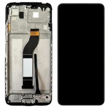 Xiaomi Redmi 13C kompatibilis LCD kijelző kerettel, OEM jellegű, fekete, Grade S+ kép
