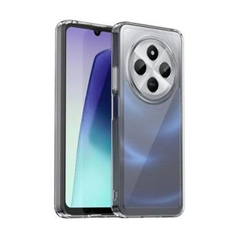 Xiaomi Redmi 14C / Poco C75, Műanyag hátlap védőtok + szilikon keret, közepesen ütésálló, átlátszó hátlap, átlátszó kép