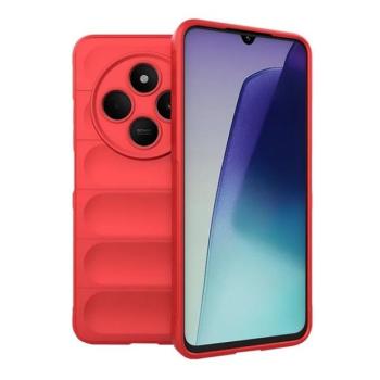 Xiaomi Redmi 14C / Poco C75, Szilikon tok, közepesen ütésálló, 3D minta, piros kép
