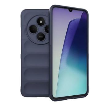 Xiaomi Redmi 14C / Poco C75, Szilikon tok, közepesen ütésálló, 3D minta, sötétkék kép