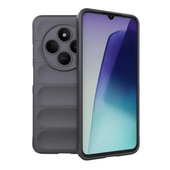 Xiaomi Redmi 14C / Poco C75, Szilikon tok, közepesen ütésálló, 3D minta, sötétszürke kép