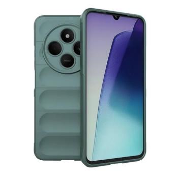 Xiaomi Redmi 14C / Poco C75, Szilikon tok, közepesen ütésálló, 3D minta, sötétzöld kép