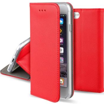 Xiaomi Redmi 14C telefon tok, könyvtok, oldalra nyíló tok, mágnesesen záródó, piros kép