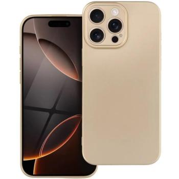 Xiaomi Redmi 15 4G (171 mm) / 15 5G (171 mm), Szilikon tok, mikrofiber plüss belső, csillogó hátlap, Metallic Case, arany kép