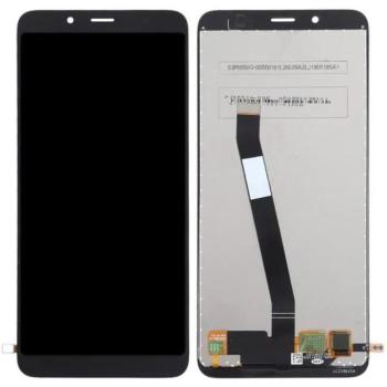 Xiaomi Redmi 7A kompatibilis LCD modul kerettel, OEM jellegű, fekete, Grade S+ kép