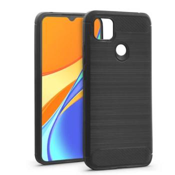 Xiaomi Redmi 9C szilikon hátlap - Carbon - fekete kép