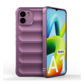 Xiaomi Redmi A1 / A2, Szilikon tok, közepesen ütésálló, 3D minta, lila kép