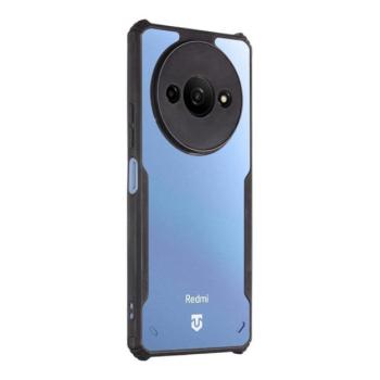 Xiaomi Redmi A3, Szilikon tok, közepesen ütésálló, légpárnás sarok, Tactical Quantum Stealth, átlátszó/fekete kép