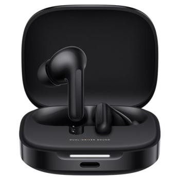 XIAOMI REDMI BUDS 6 bluetooth fülhallgató SZTEREO (v5.4, TWS, aktív zajszűrő, mikrofon + töltőtok) FEKETE kép