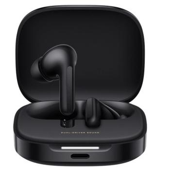 Xiaomi Redmi Buds 6 bluetooth/vezeték nélküli fülhallgató mikrofonnal, fekete kép